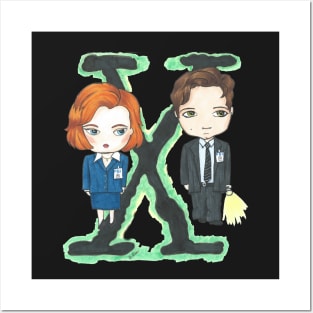 Mulder & Scully Posters and Art